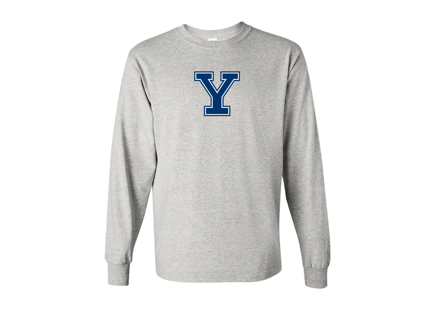 Men's Yale Bulldogs Gildan Heavy Cotton Long Sleeve T-Shirt