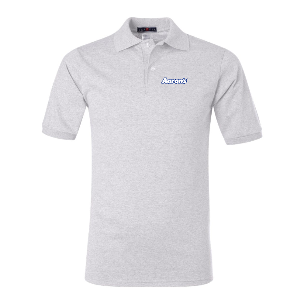 Men's Aaron_s Logo JERZEES  SpotShield polo