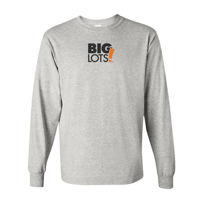 Men's Big Lots Logo Gildan Heavy Cotton Long Sleeve T-Shirt