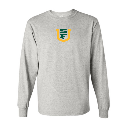 Men's San Francisco Dons Logo Gildan Heavy Cotton Long Sleeve T-Shirt