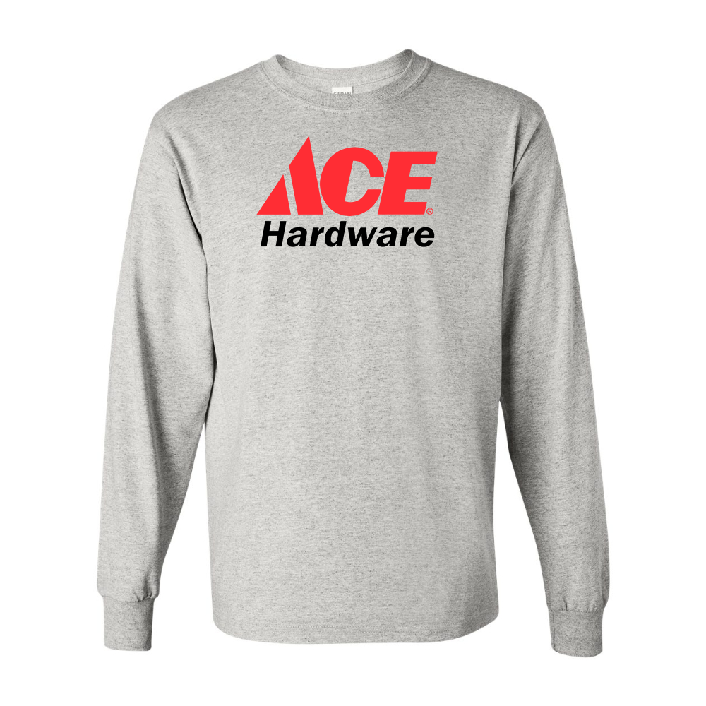 Men's ACE Hardware Logo Gildan Heavy Cotton Long Sleeve T-Shirt