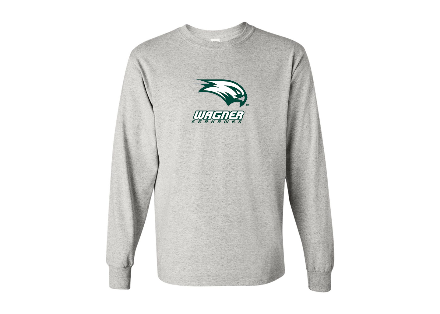 Men's Wagner Seahawks Gildan Heavy Cotton Long Sleeve T-Shirt