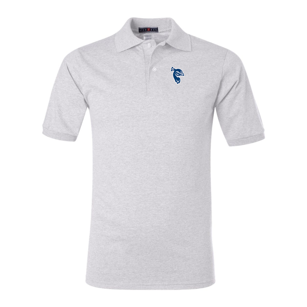 Men's Saint Peters Peacocks Logo JERZEES  SpotShield polo