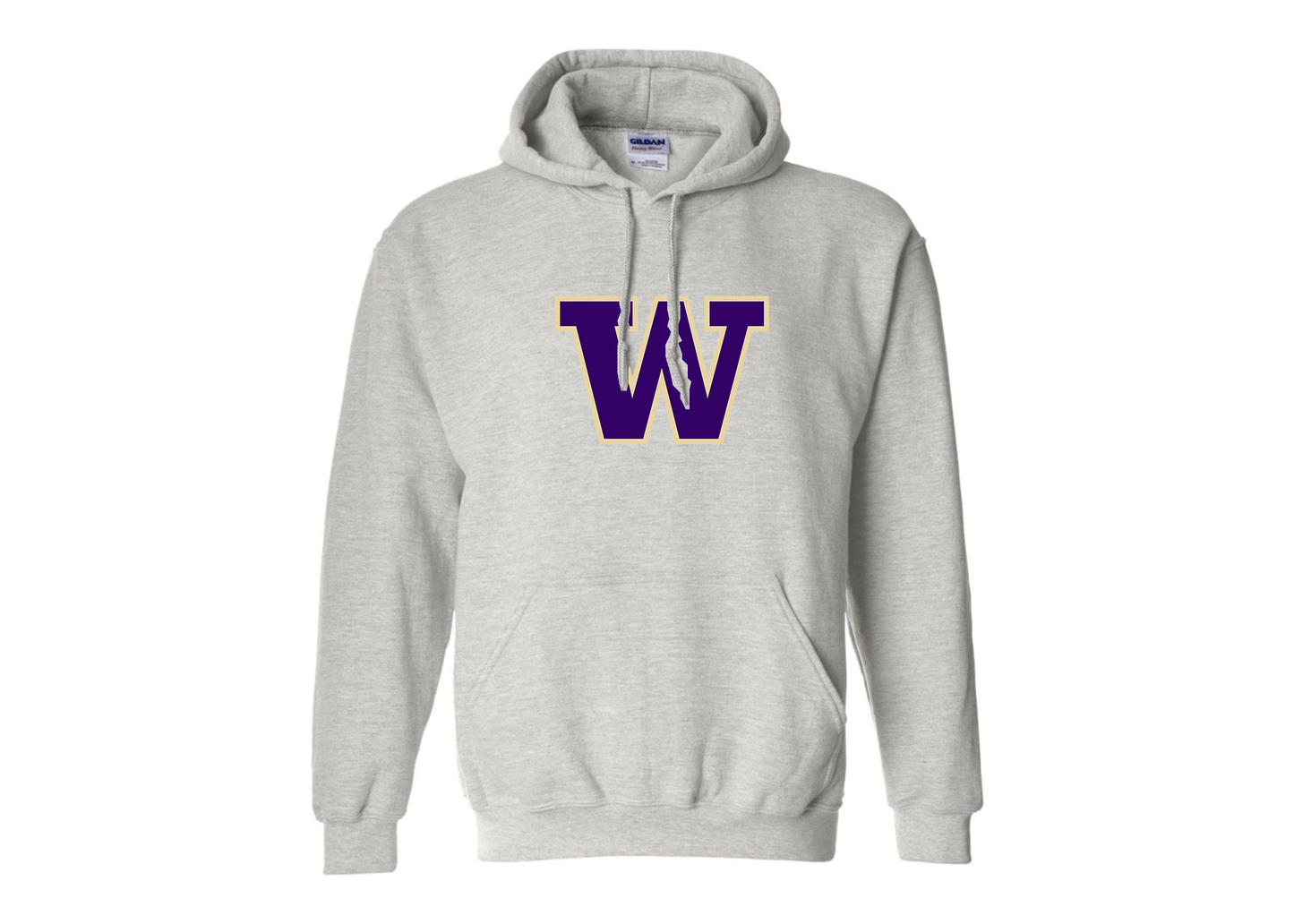 Men's Washington Huskies Gildan  Heavy Blend Hooded Sweatshirt
