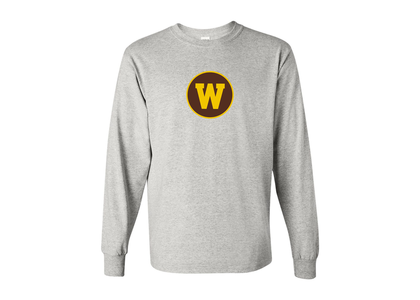 Men's Western Michigan Broncos Gildan Heavy Cotton Long Sleeve T-Shirt