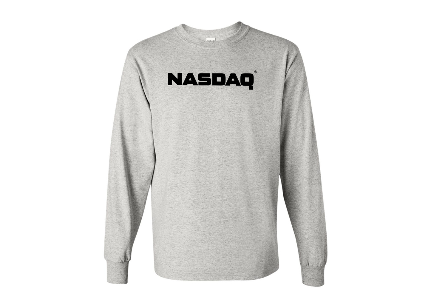 Men's Nasdaq Logo Gildan Heavy Cotton Long Sleeve T-Shirt