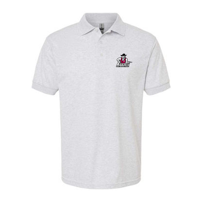 Men's Aggies New Mexico State Logo Gildan Dry Blend Jersey Polo
