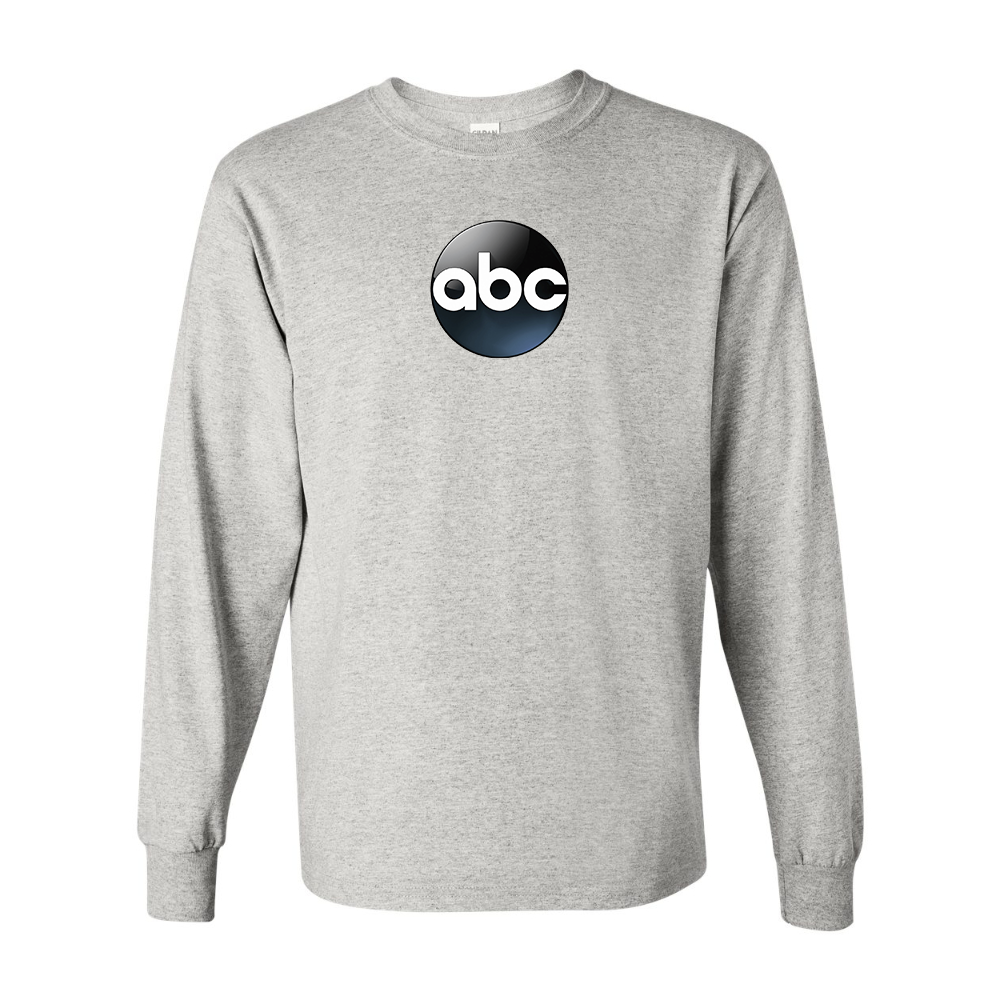 Men's Abc Logo Gildan Heavy Cotton Long Sleeve T-Shirt
