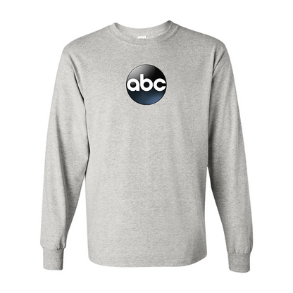 Men's Abc Logo Gildan Heavy Cotton Long Sleeve T-Shirt