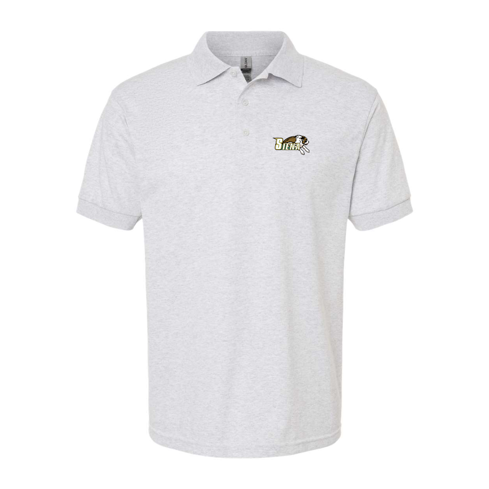 Men's Siena Saints Logo Gildan Dry Blend Jersey Polo
