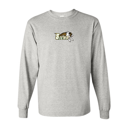 Men's Siena Saints Logo Gildan Heavy Cotton Long Sleeve T-Shirt