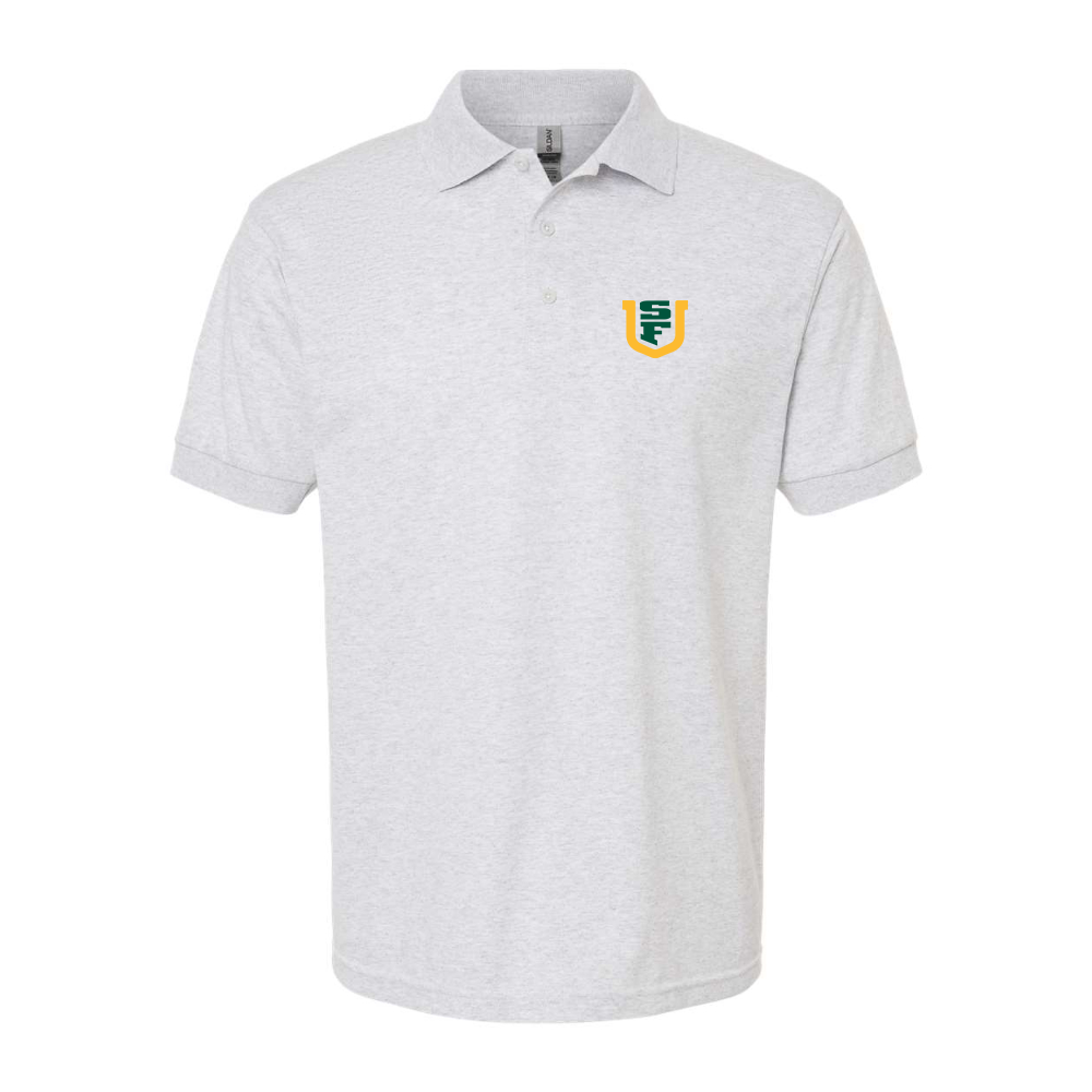 Men's San Francisco Dons Logo Gildan Dry Blend Jersey Polo