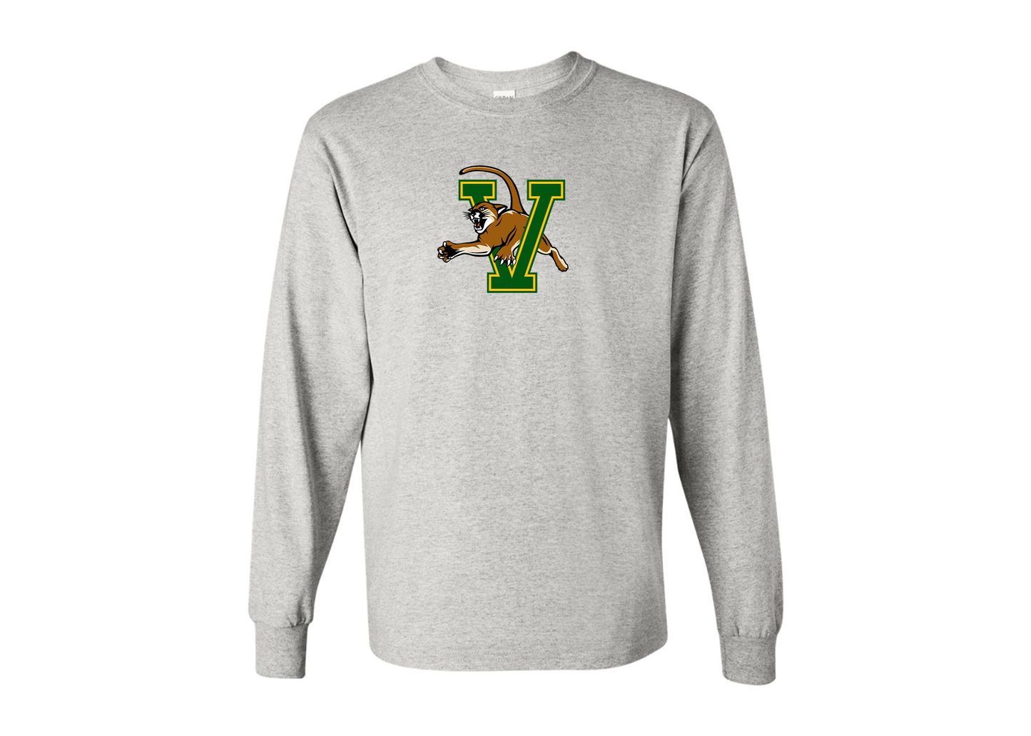 Men's Vermont Catamounts Gildan Heavy Cotton Long Sleeve T-Shirt