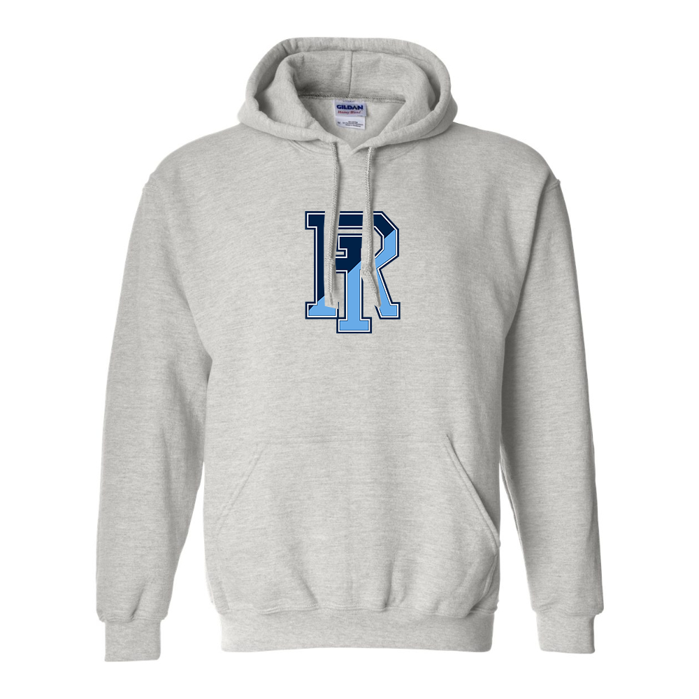 Men's Rhode Island Rams Logo Gildan  Heavy Blend Hooded Sweatshirt