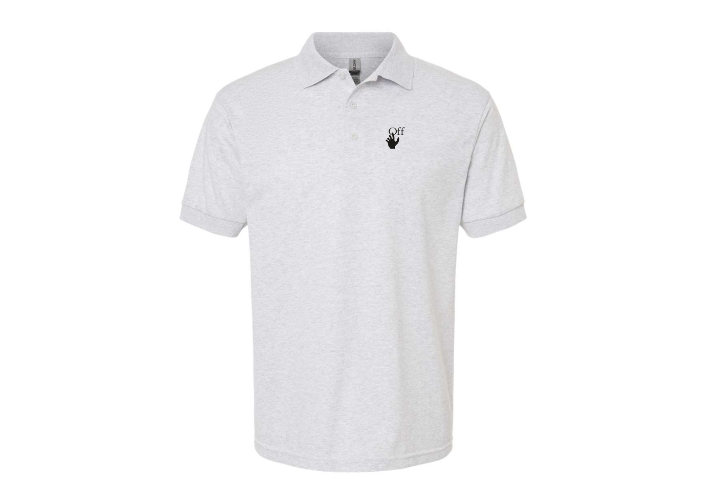 Men's Off-White Hand Gildan Dry Blend Jersey Polo
