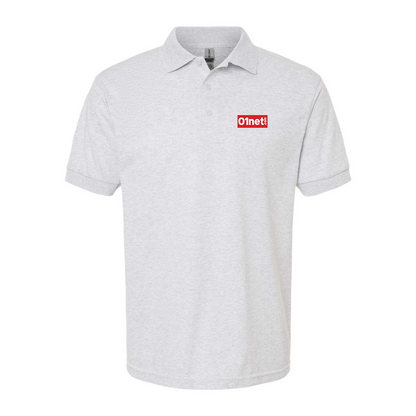 Men's  01net Logo Gildan Dry Blend Jersey Polo
