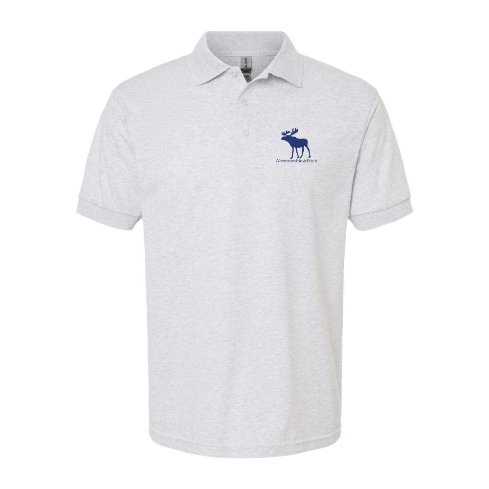 Men's Abercrombie & Fitch Moose Logo Gildan Dry Blend Jersey Polo