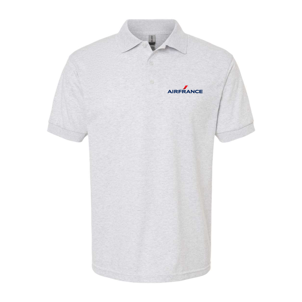Men's Air France Logo Gildan Dry Blend Jersey Polo