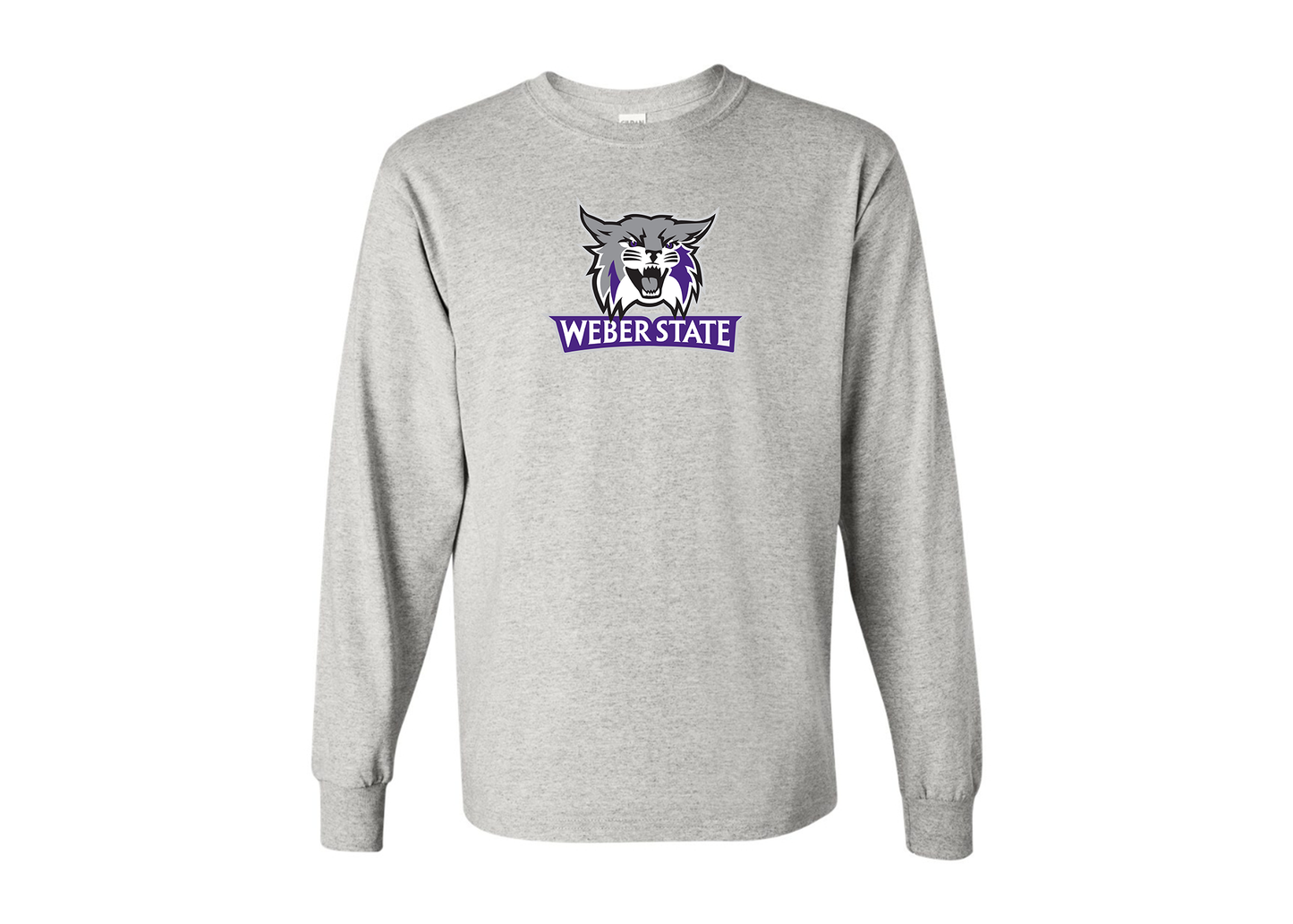 Men's Weber State Wildcats Gildan Heavy Cotton Long Sleeve T-Shirt