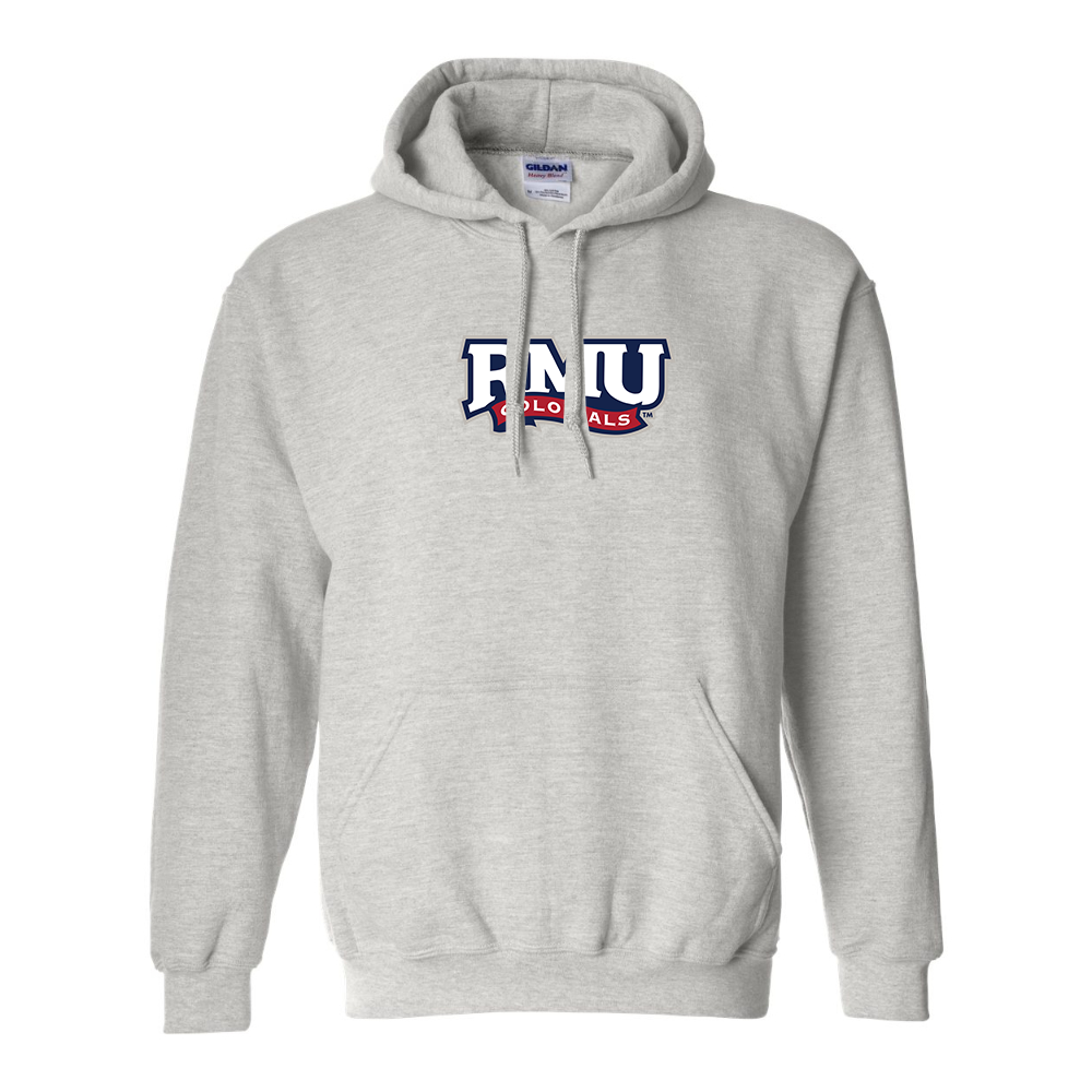 Men's Robert Morris Colonials Logo Gildan  Heavy Blend Hooded Sweatshirt