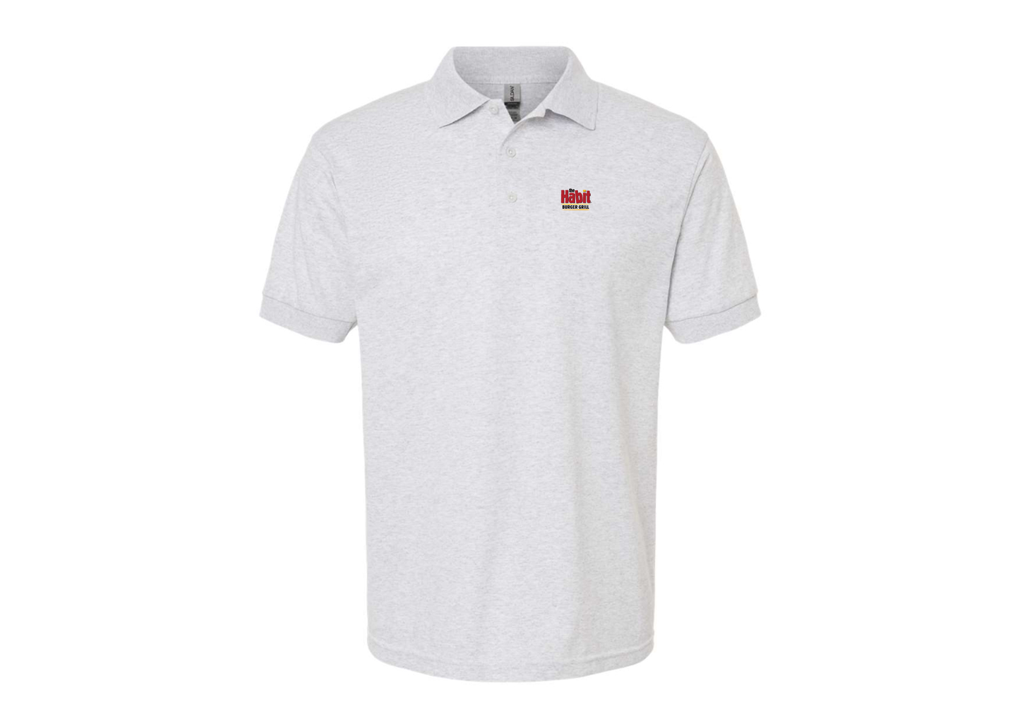 Men's The Habit Burger Grill Gildan Dry Blend Jersey Polo