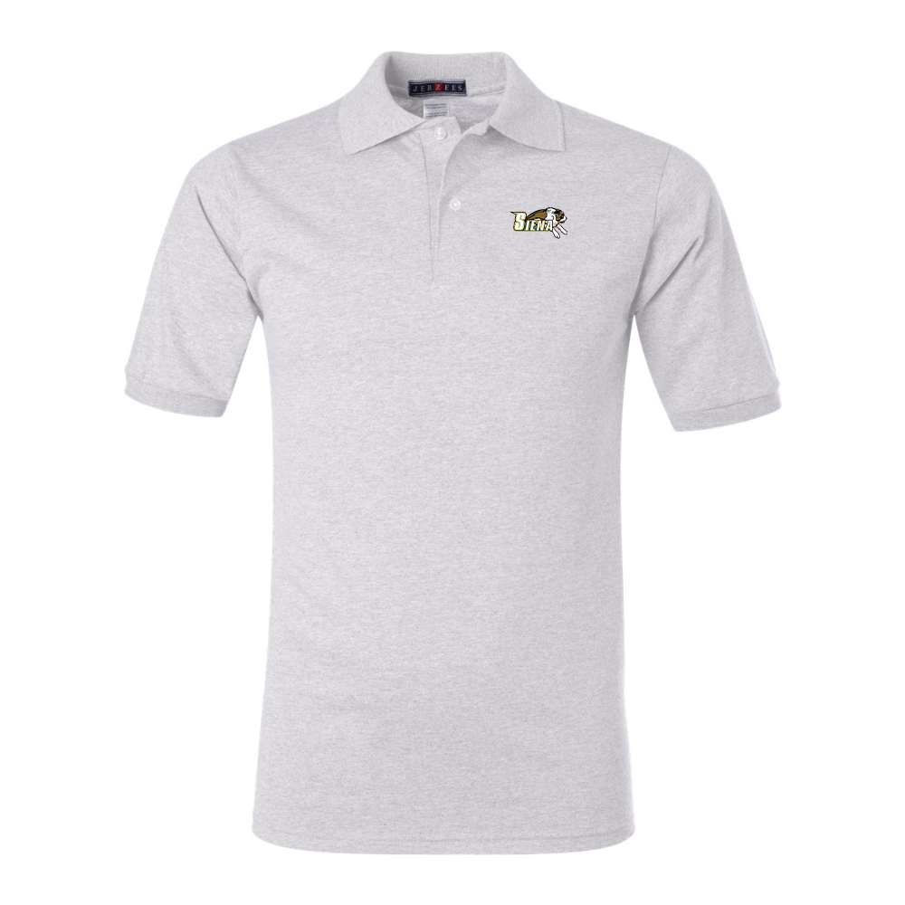 Men's Siena Saints Logo JERZEES  SpotShield polo