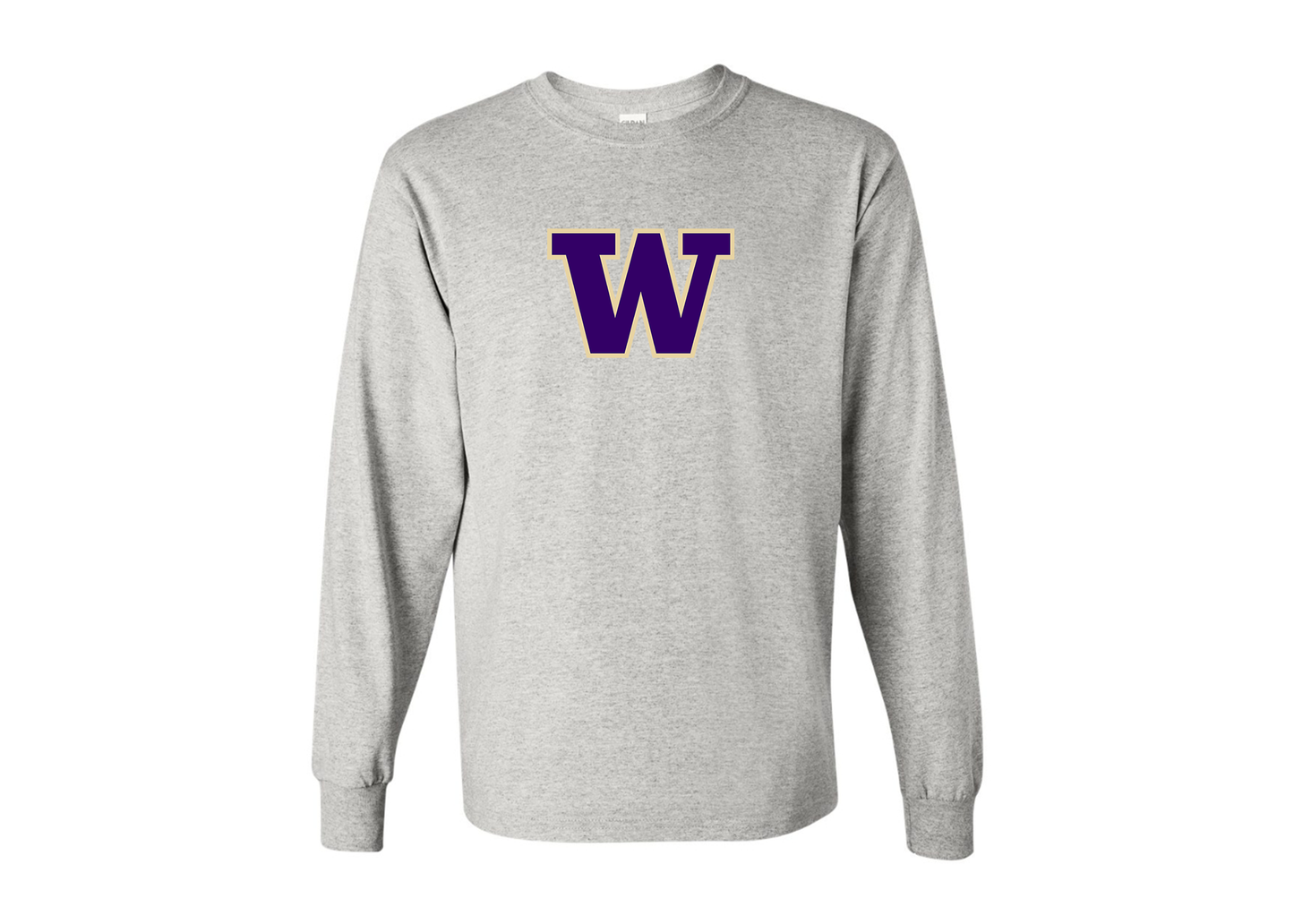 Men's Washington Huskies Gildan Heavy Cotton Long Sleeve T-Shirt