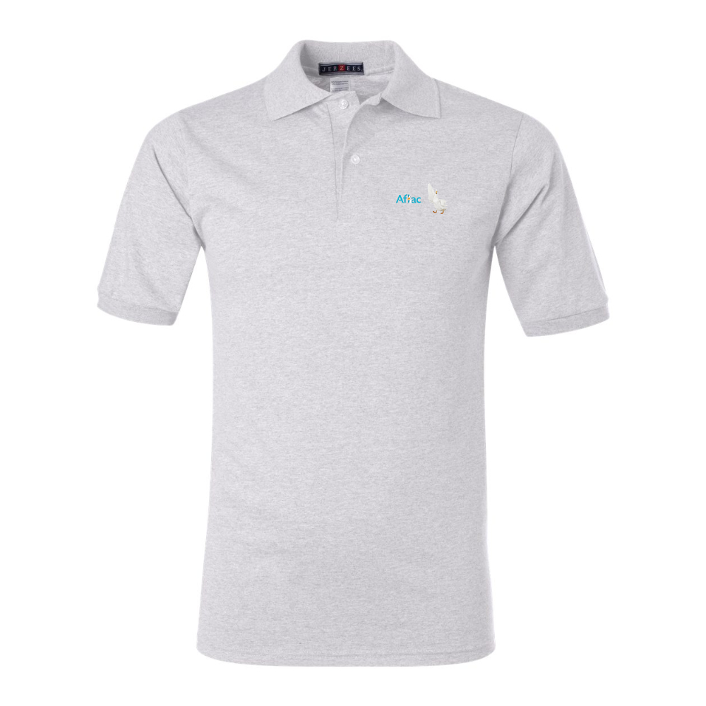 Men's Aflac Logo and Duck JERZEES  SpotShield polo