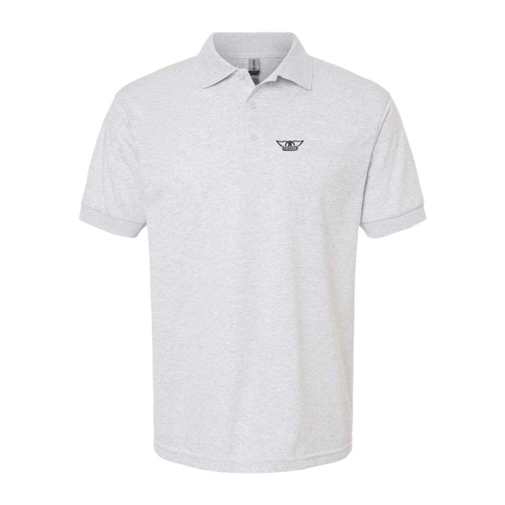 Men's Aerosmith Logo Gildan Dry Blend Jersey Polo