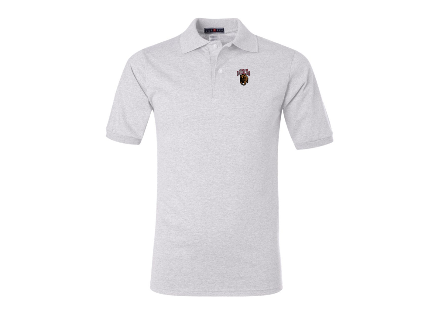 Men's Montana Grizzliesl JERZEES  SpotShield polo