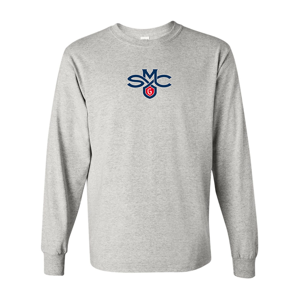 Men's Saint Marys Gaels Logo Gildan Heavy Cotton Long Sleeve T-Shirt