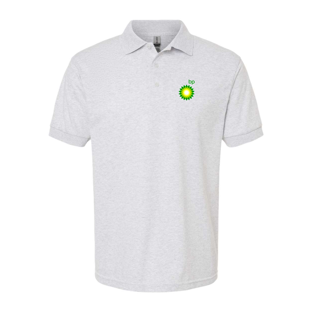 Men's BP Oil Logo Gildan Dry Blend Jersey Polo