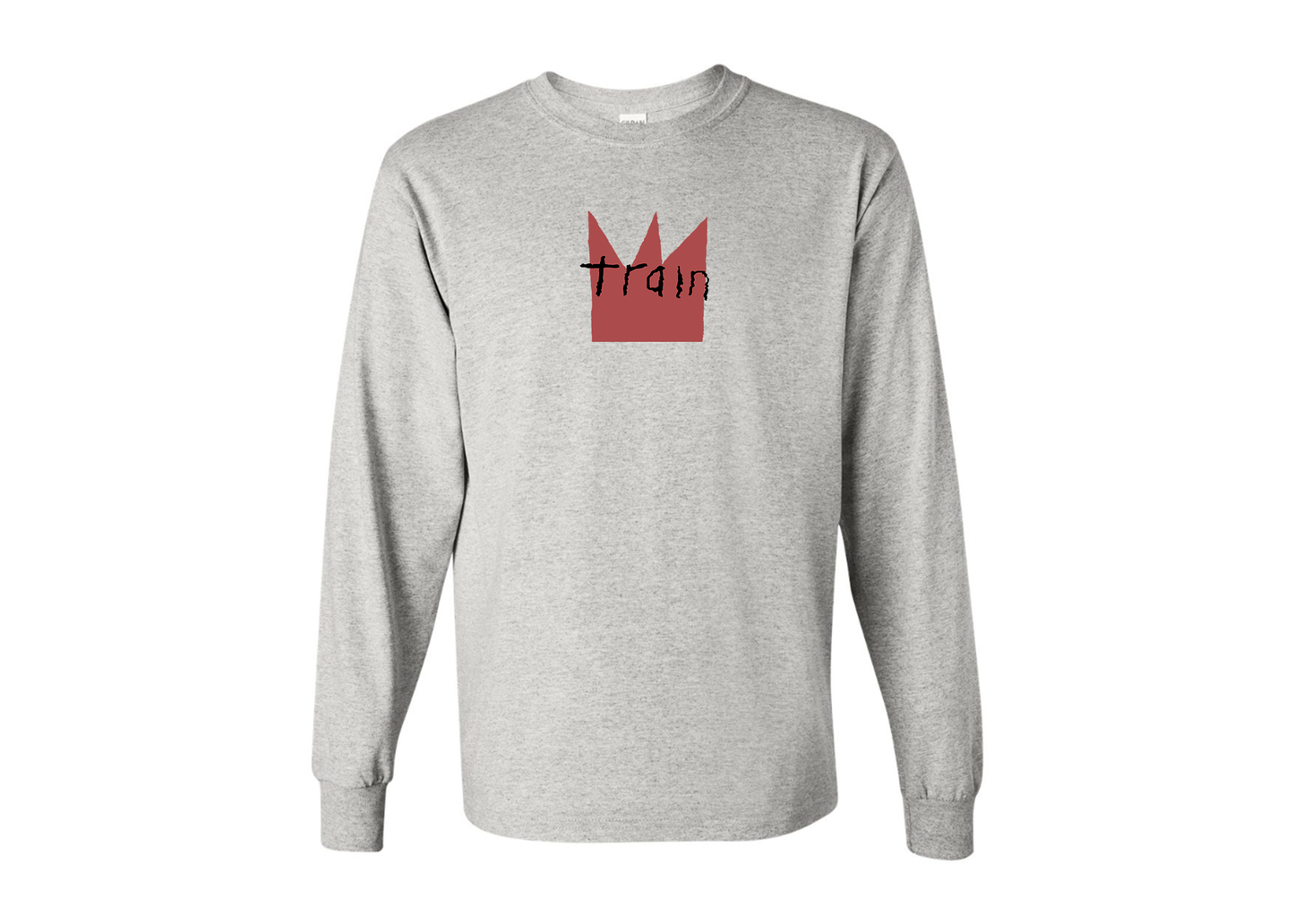 Men's Train Gildan Heavy Cotton Long Sleeve T-Shirt