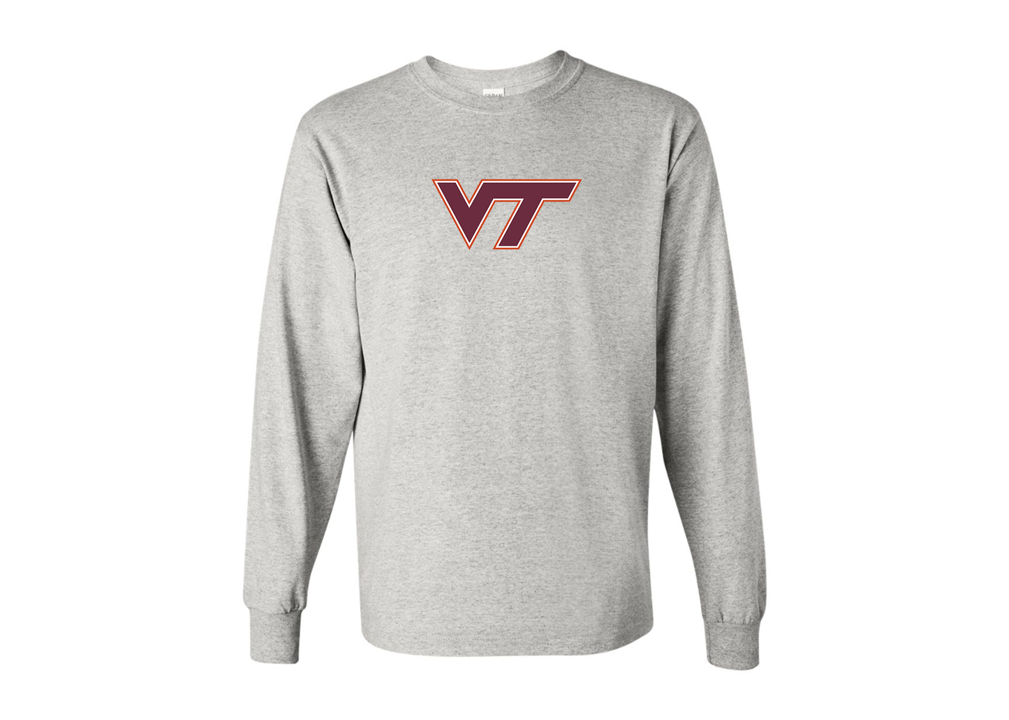 Men's Virginia Tech Hokies Gildan Heavy Cotton Long Sleeve T-Shirt