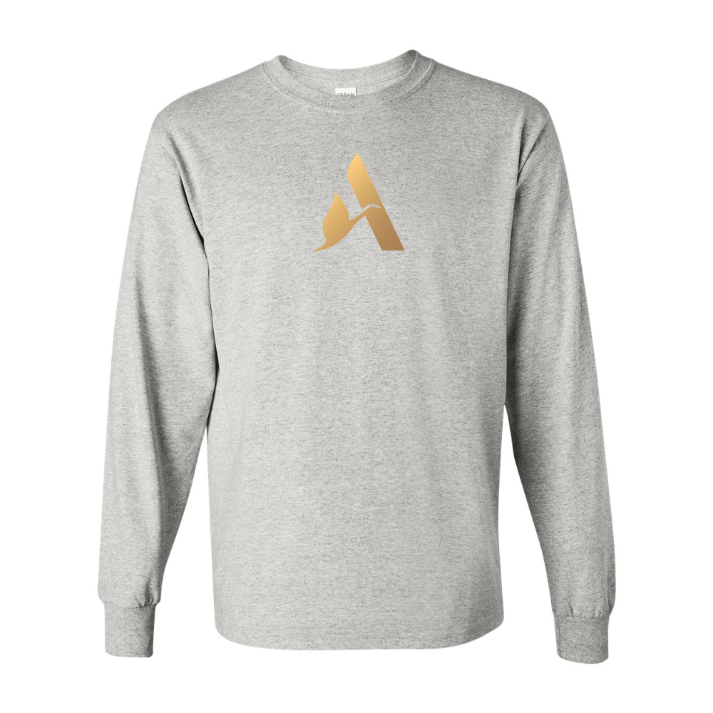 Men's Accor Golden Logo Gildan Heavy Cotton Long Sleeve T-Shirt