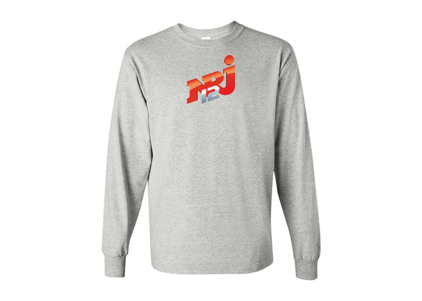 Men's NRJ 12 Logo Gildan Heavy Cotton Long Sleeve T-Shirt