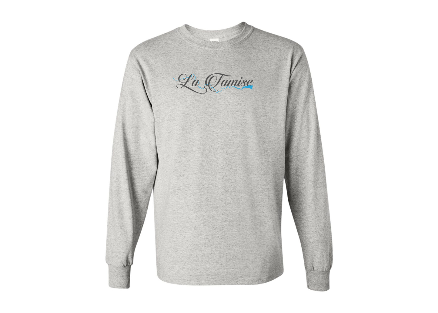 Men's La Tamise Logo Gildan Heavy Cotton Long Sleeve T-Shirt