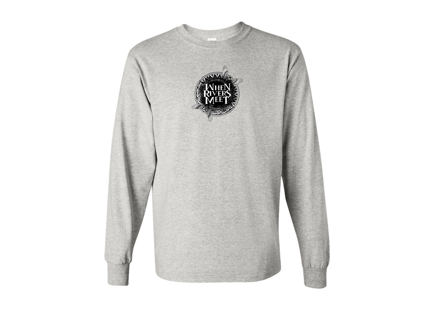 Men's When Rivers Meet Gildan Heavy Cotton Long Sleeve T-Shirt