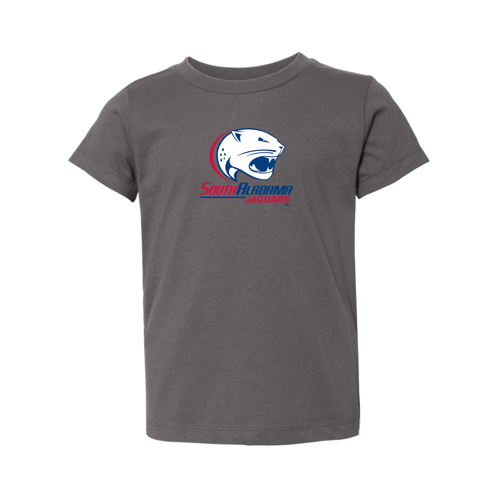 South Alabama Jaguars Logo BELLA  CANVAS Toddler Jersey Tee
