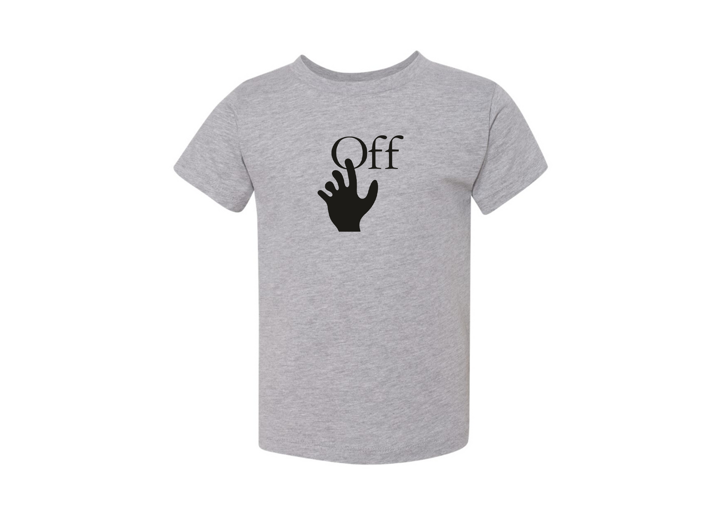 Off-White Hand BELLA  CANVAS Toddler Jersey Tee