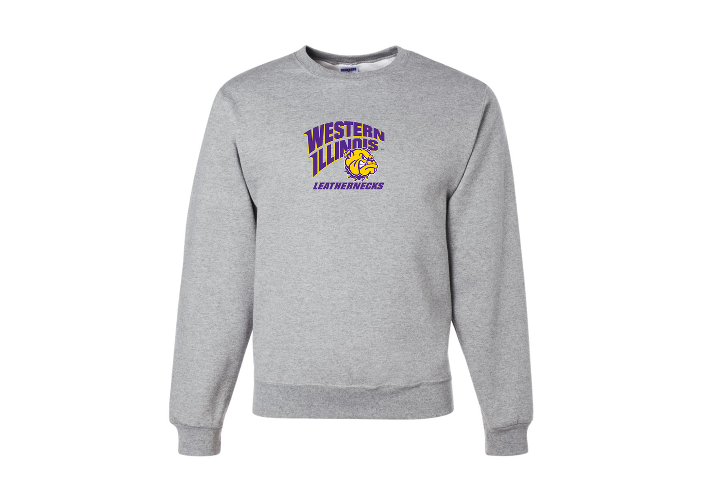 Men's Western Illinois Leathernecks JERZEES NuBlend Crewneck Sweatshirt