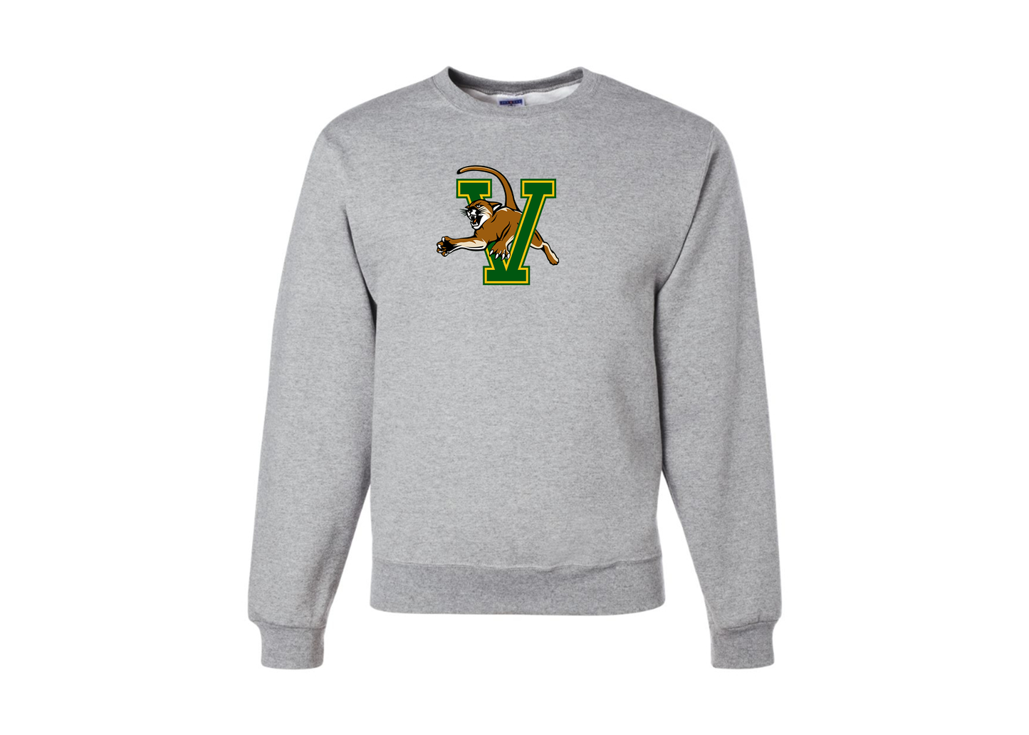 Men's Vermont Catamounts JERZEES NuBlend Crewneck Sweatshirt