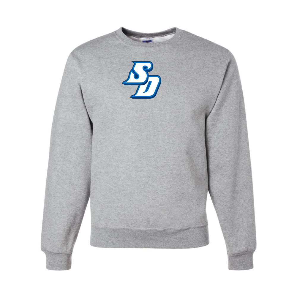 Men's San Diego Toreros Logo  JERZEES NuBlend Crewneck Sweatshirt