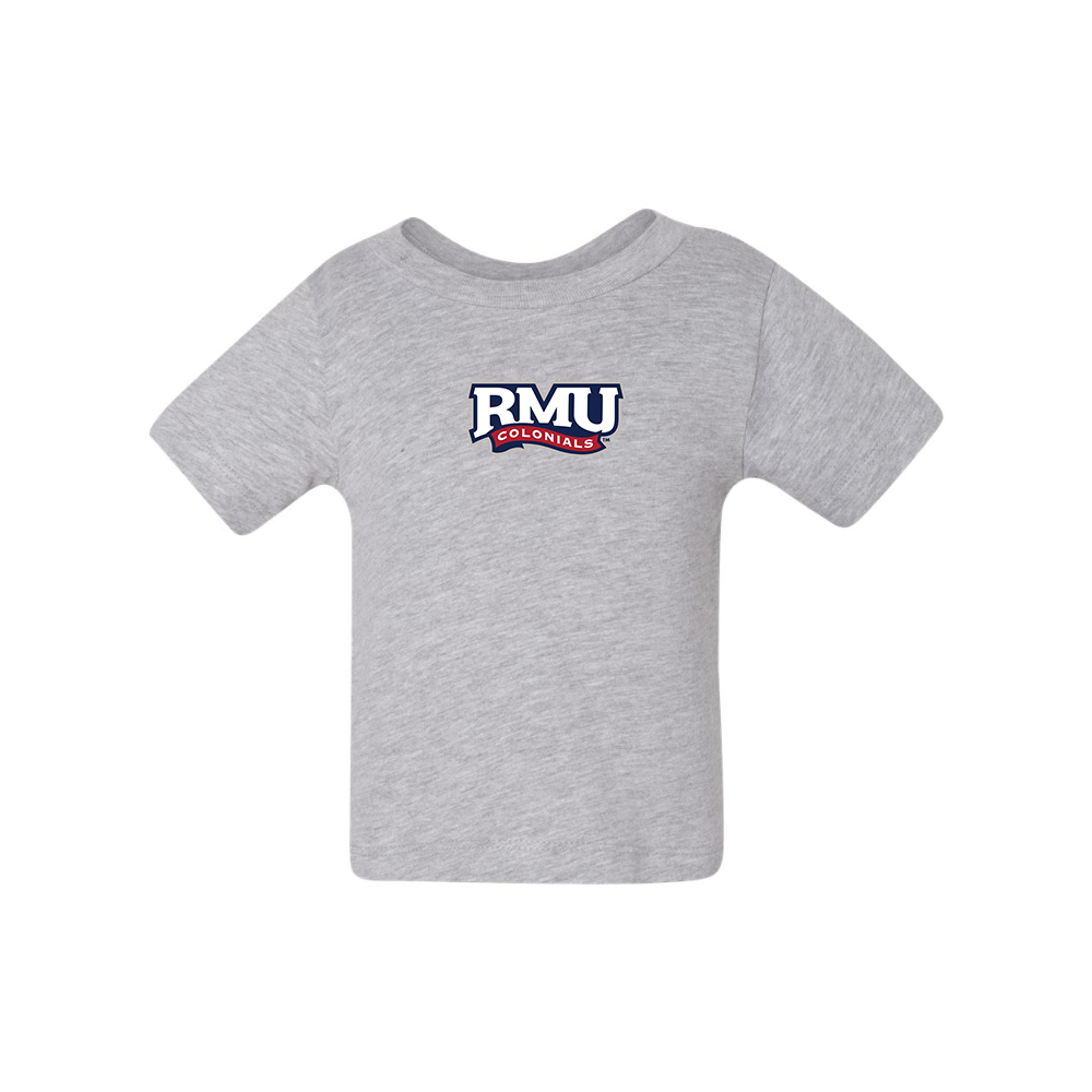Robert Morris Colonials Logo BELLA CANVAS Infant Jersey Tee