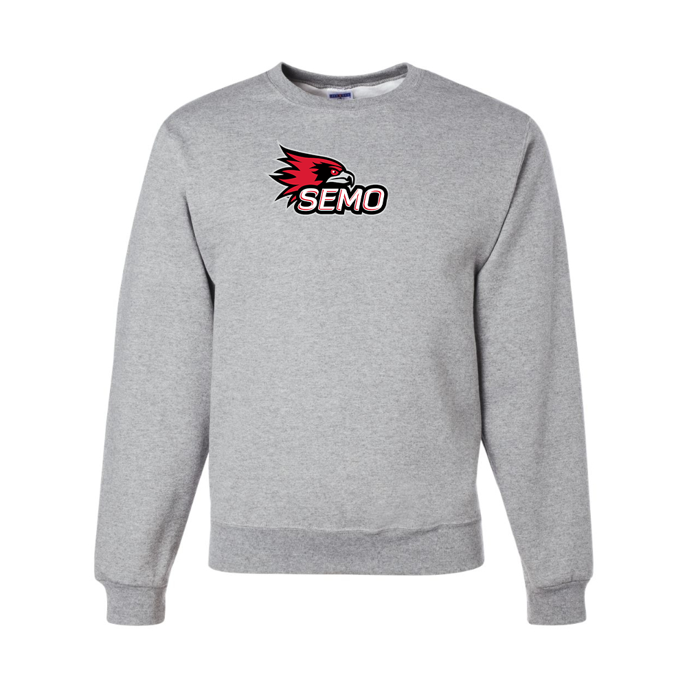 Men's SEMO Redhawks Logo JERZEES NuBlend Crewneck Sweatshirt