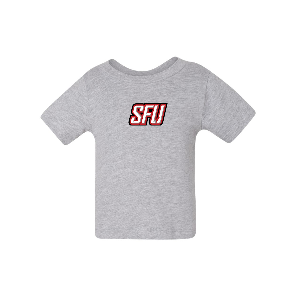 Saint Francis Red Flash Logo BELLA CANVAS Infant Jersey Tee