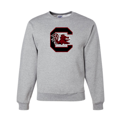 Men's South Carolina Gamecocks Logo  JERZEES NuBlend Crewneck Sweatshirt