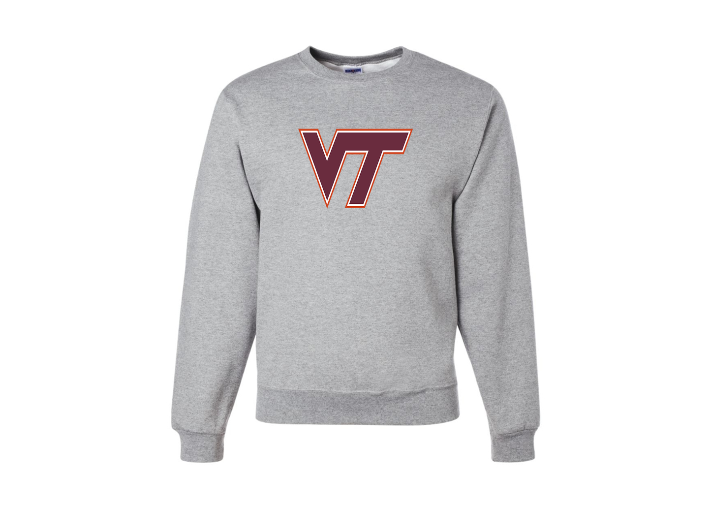 Men's Virginia Tech Hokies JERZEES NuBlend Crewneck Sweatshirt