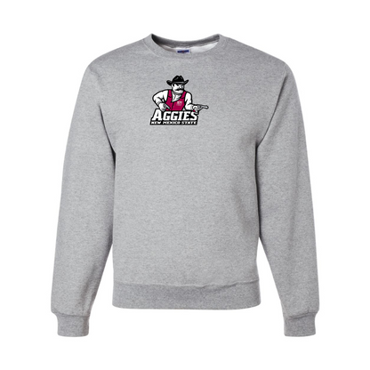 Men's Aggies New Mexico State Logo  JERZEES NuBlend Crewneck Sweatshirt