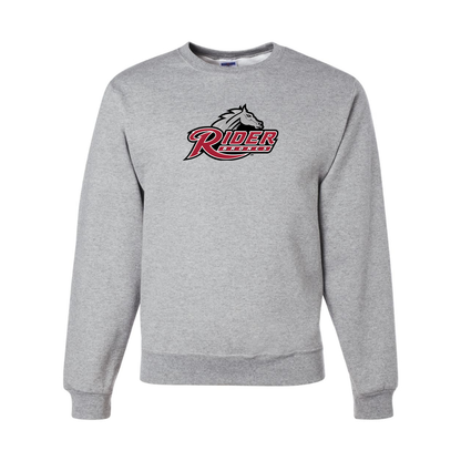Men's Rider Broncs Logo  JERZEES NuBlend Crewneck Sweatshirt